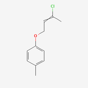 molecular formula C11H13ClO B14715171 1-[(3-Chlorobut-2-en-1-yl)oxy]-4-methylbenzene CAS No. 18062-76-5