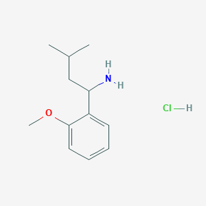 1-(2-Methoxyphenyl)-3-methylbutan-1-amine hydrochloride