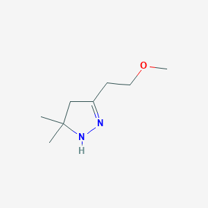 3-(2-Methoxyethyl)-5,5-dimethyl-4,5-dihydro-1H-pyrazole