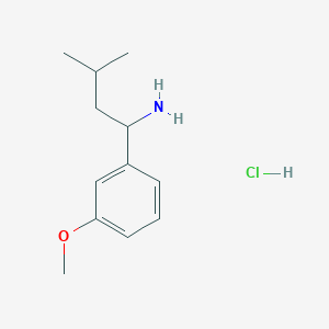 1-(3-Methoxyphenyl)-3-methylbutan-1-amine hydrochloride