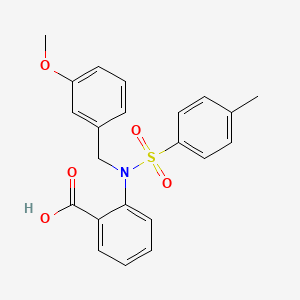 2-[(3-Methoxyphenyl)methyl-(4-methylphenyl)sulfonylamino]benzoic acid