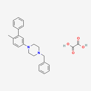 Piperazine, 1-benzyl-4-(6-methyl-1,1'-biphenyl-3-yl)-, oxalate