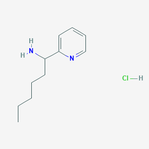 1-(Pyridin-2-yl)hexan-1-amine hydrochloride