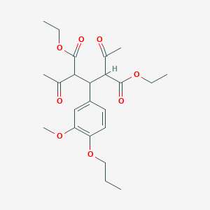 Diethyl 2,4-diacetyl-3-(3-methoxy-4-propoxyphenyl)pentanedioate