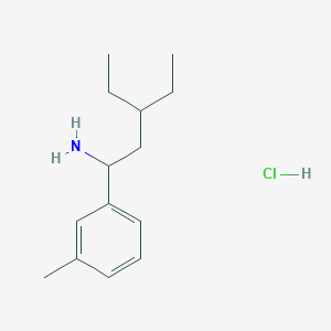 3-Ethyl-1-(m-tolyl)pentan-1-amine hydrochloride