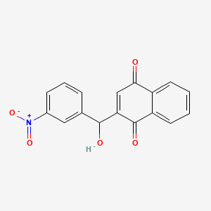 2-[Hydroxy(3-nitrophenyl)methyl]naphthalene-1,4-dione