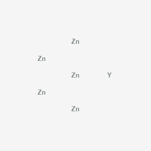 molecular formula YZn5 B14715386 Yttrium;ZINC CAS No. 12040-33-4