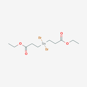 Diethyl 3,3'-(dibromostannanediyl)dipropanoate