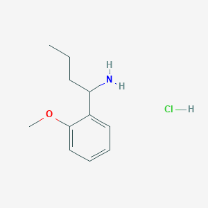 molecular formula C11H18ClNO B1471544 1-(2-Methoxyphenyl)butan-1-amine hydrochloride CAS No. 1864074-35-0