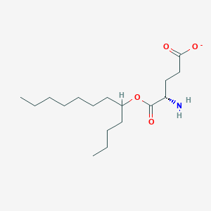 5-[(5-Oxidanidyl-5-oxidanylidene-L-norvalyl)oxy]dodecane