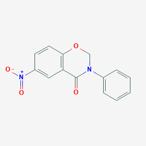 4H-1,3-Benzoxazin-4-one, 2,3-dihydro-6-nitro-3-phenyl-