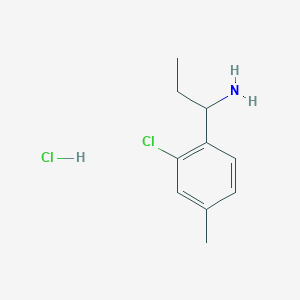 1-(2-Chloro-4-methylphenyl)propan-1-amine hydrochloride