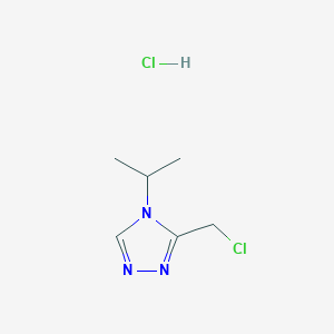 3-(Chloromethyl)-4-isopropyl-4H-1,2,4-triazole hydrochloride