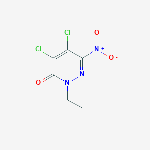 3(2H)-Pyridazinone, 4,5-dichloro-2-ethyl-6-nitro-