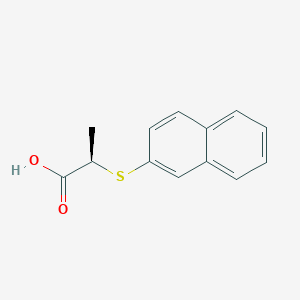 Propanoic acid, 2-(2-naphthalenylthio)-, (R)-