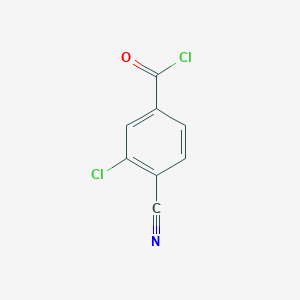 molecular formula C8H3Cl2NO B1471587 3-Chloro-4-cyanobenzoyl chloride CAS No. 890530-29-7