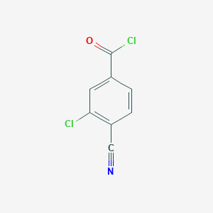 molecular formula C8H3Cl2NO B1471587 3-Chlor-4-cyanobenzoylchlorid CAS No. 890530-29-7