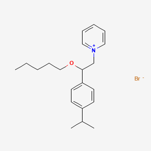 1-(p-Isopropyl-beta-(pentyloxy)phenethyl)pyridinium bromide