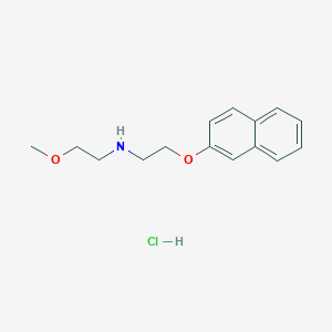 molecular formula C15H20ClNO2 B1471589 (2-Methoxyethyl)[2-(2-naphthyloxy)ethyl]amine hydrochloride CAS No. 420100-59-0