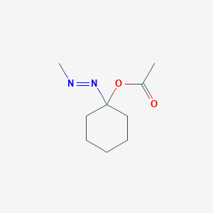 1-[(E)-Methyldiazenyl]cyclohexyl acetate