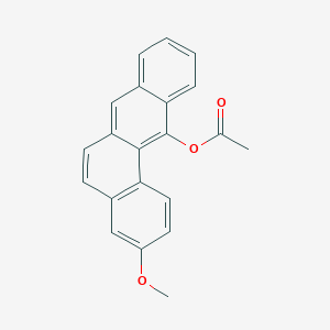 B147159 Benz(a)anthracene-12-ol, 3-methoxy-, acetate CAS No. 66240-12-8