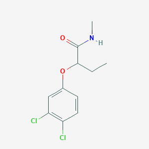 molecular formula C11H13Cl2NO2 B1471591 2-(3,4-二氯苯氧基)-N-甲基丁酰胺 CAS No. 1803599-69-0