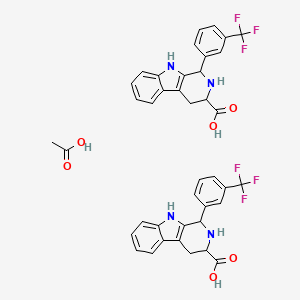 1-[3-(Trifluoromethyl)phenyl]-2,3,4,9-tetrahydro-1H-beta-carboline-3-carboxylic acid acetate