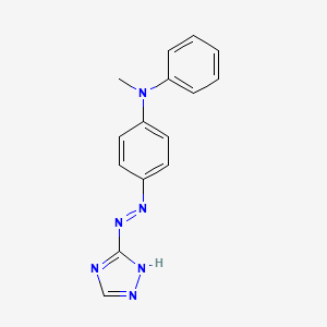 N-Methyl-N-phenyl-4-[2-(3H-1,2,4-triazol-3-ylidene)hydrazinyl]aniline