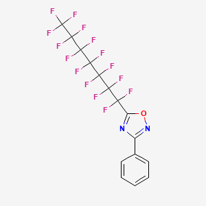 1,2,4-Oxadiazole, 5-(pentadecafluoroheptyl)-3-phenyl-