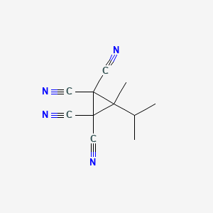 3-Methyl-3-(propan-2-yl)cyclopropane-1,1,2,2-tetracarbonitrile