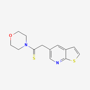 1-Morpholin-4-yl-2-thieno[2,3-b]pyridin-5-ylethanethione