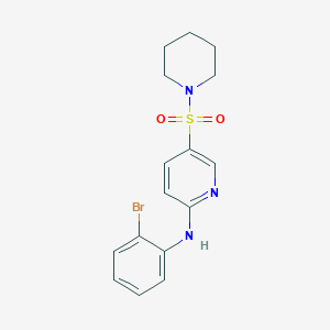 N-(2-Bromophenyl)-5-(piperidine-1-sulfonyl)pyridin-2-amine