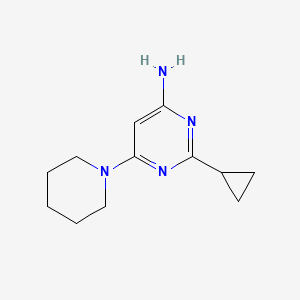 2-Cyclopropyl-6-(piperidin-1-yl)pyrimidin-4-amine