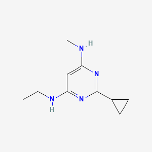 2-cyclopropyl-N4-ethyl-N6-methylpyrimidine-4,6-diamine