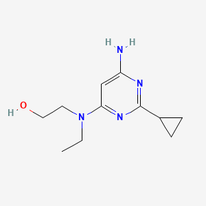 2-((6-Amino-2-cyclopropylpyrimidin-4-yl)(ethyl)amino)ethan-1-ol