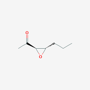 B147163 1-[(2R,3S)-3-Propyloxiran-2-yl]ethanone CAS No. 135185-94-3