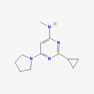 2-cyclopropyl-N-methyl-6-(pyrrolidin-1-yl)pyrimidin-4-amine