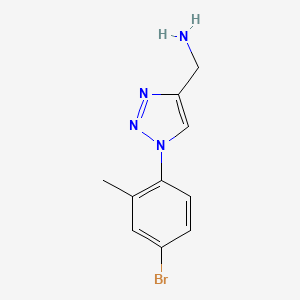 [1-(4-bromo-2-methylphenyl)-1H-1,2,3-triazol-4-yl]methanamine