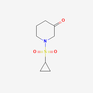 molecular formula C8H13NO3S B1471646 1-Cyclopropanesulfonylpiperidin-3-one CAS No. 1526955-50-9