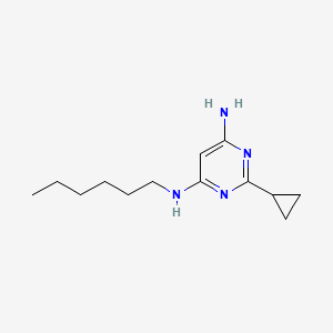 2-cyclopropyl-N4-hexylpyrimidine-4,6-diamine