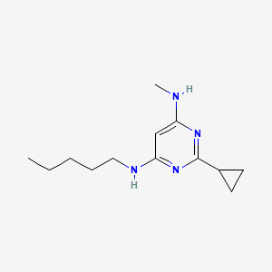 2-cyclopropyl-N4-methyl-N6-pentylpyrimidine-4,6-diamine