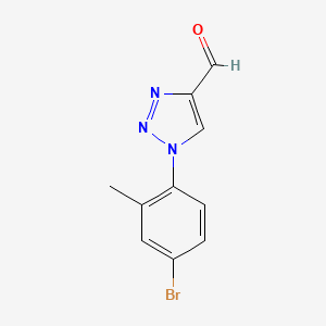 molecular formula C10H8BrN3O B1471655 1-(4-bromo-2-methylphenyl)-1H-1,2,3-triazole-4-carbaldehyde CAS No. 1503403-65-3