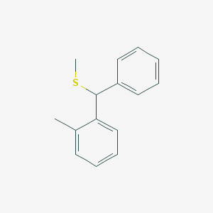 Benzene, 1-methyl-2-[(methylthio)phenylmethyl]-