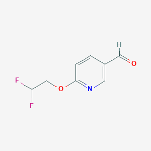 molecular formula C8H7F2NO2 B1471658 6-(2,2-Difluoroethoxy)nicotinaldehyde CAS No. 1555510-04-7
