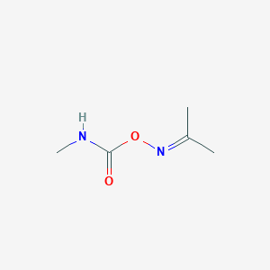 molecular formula C5H10N2O2 B14716633 (Methylamino)[(propan-2-ylideneamino)oxy]methanone CAS No. 10520-34-0