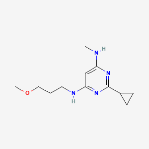 2-cyclopropyl-N4-(3-methoxypropyl)-N6-methylpyrimidine-4,6-diamine
