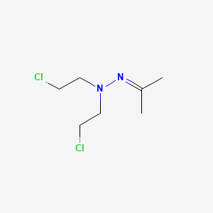 Acetone, 2,2-bis(2-chloroethyl)hydrazone