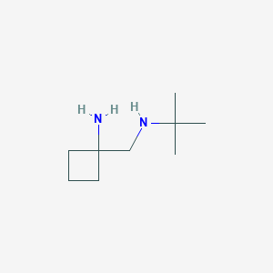 molecular formula C9H20N2 B1471676 1-[(Tert-butylamino)methyl]cyclobutan-1-amine CAS No. 1501090-64-7
