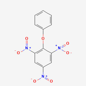 molecular formula C12H7N3O7 B14716784 1,3,5-Trinitro-2-phenoxybenzene CAS No. 6973-40-6