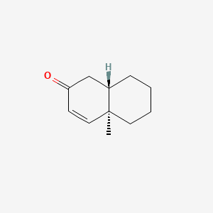 molecular formula C11H16O B14716797 (4aR,8aS)-4a-Methyl-4a,5,6,7,8,8a-hexahydronaphthalen-2(1H)-one CAS No. 22844-34-4